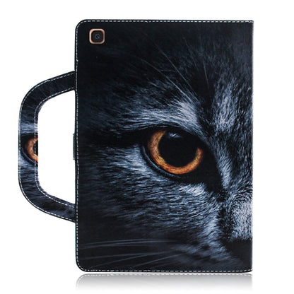 Half-Faced Cat Pattern Horizontal Flip Leather Case for Galaxy Tab A 10.1 (2019) T510 / T515, with Holder & Card Slot & Wallet by bashfashion