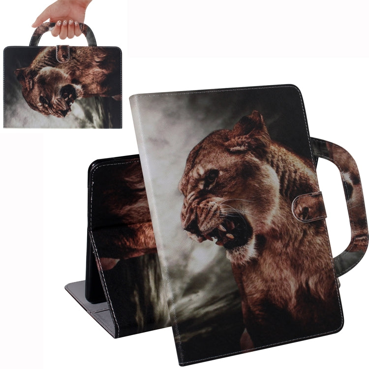 Lion Pattern Horizontal Flip Leather Case for Galaxy Tab A 10.1 (2019) T510 / T515, with Holder & Card Slot & Wallet by bashfashion