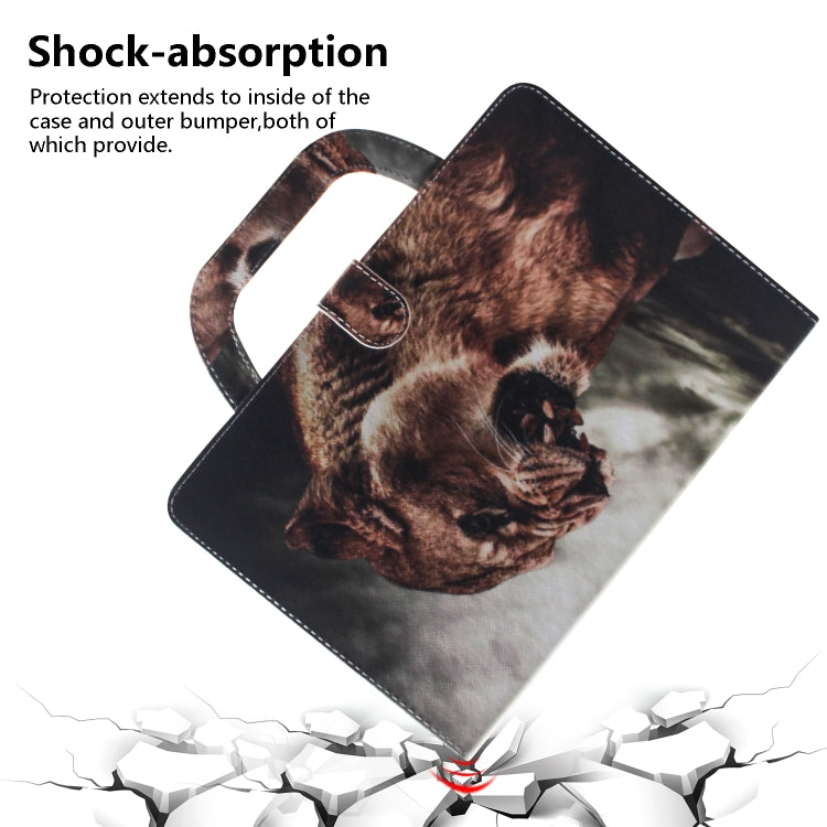 Lion Pattern Horizontal Flip Leather Case for Galaxy Tab A 10.1 (2019) T510 / T515, with Holder & Card Slot & Wallet by bashfashion