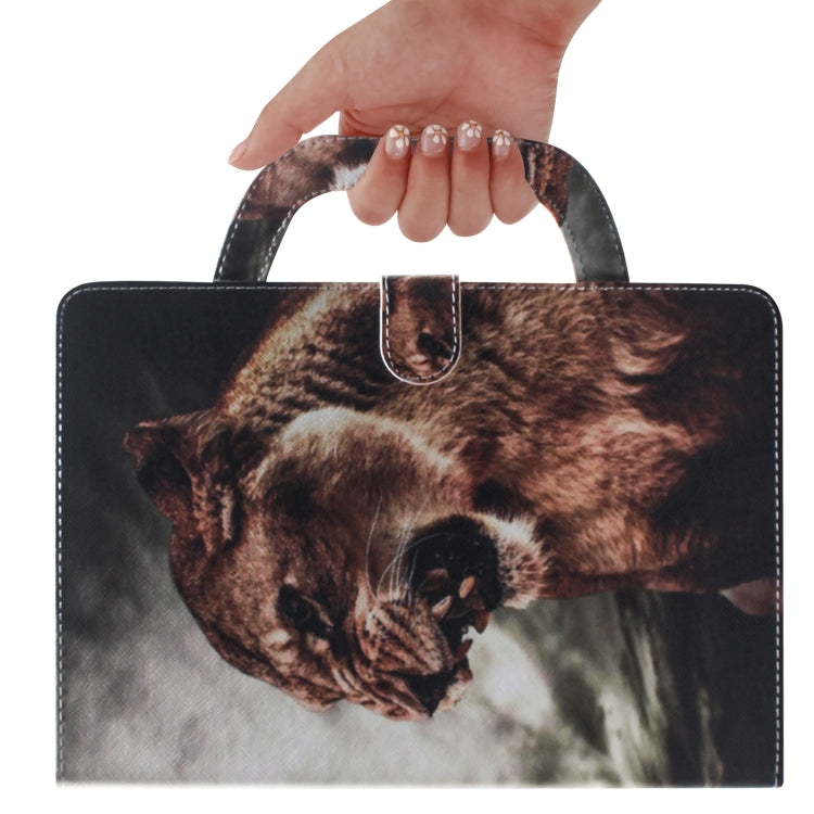 Lion Pattern Horizontal Flip Leather Case for Galaxy Tab A 10.1 (2019) T510 / T515, with Holder & Card Slot & Wallet by bashfashion
