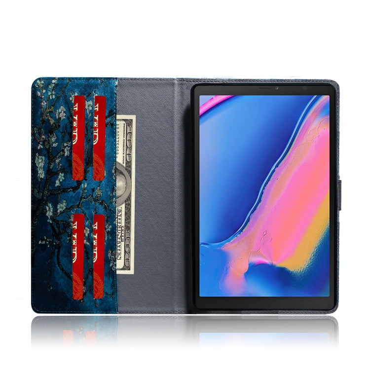 Apricot Blossom Pattern Horizontal Flip Leather Case for Galaxy Tab A 8 (2019) / P200 / P205, with Holder & Card Slot & Wallet by bashfashion