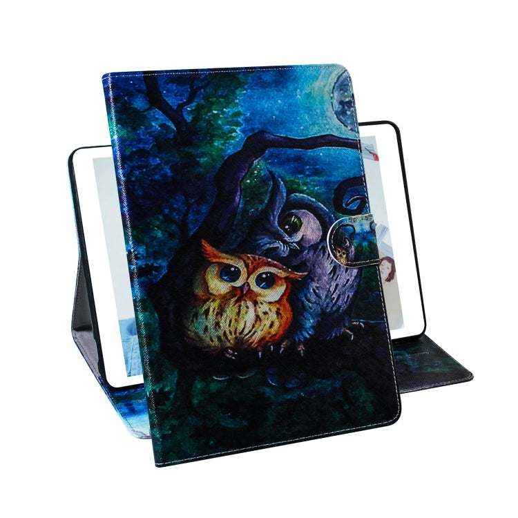Oil Owl Pattern Horizontal Flip Leather Case for Galaxy Tab A 8 (2019) / P200 / P205, with Holder & Card Slot & Wallet by bashfashion