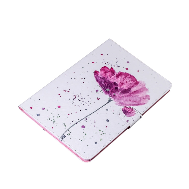 Purple Orchids Pattern Horizontal Flip Leather Case for Galaxy Tab A 8 (2019) / P200 / P205, with Holder & Card Slot & Wallet by bashfashion