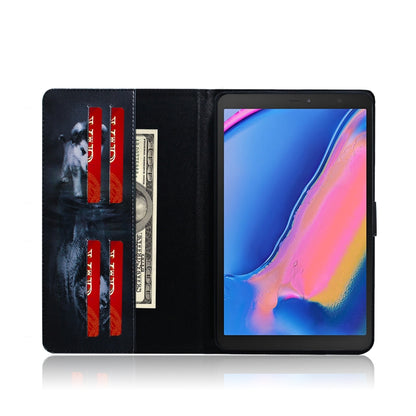 Wolf and Dog Pattern Horizontal Flip Leather Case for Galaxy Tab A 8 (2019) / P200 / P205, with Holder & Card Slot & Wallet by bashfashion