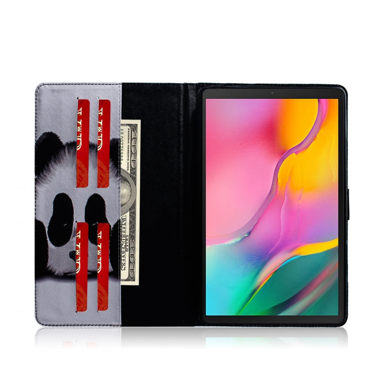 Panda Pattern Horizontal Flip Leather Case for Galaxy Tab A 10.1 (2019) T510 / T515, with Holder & Card Slot & Wallet by bashfashion