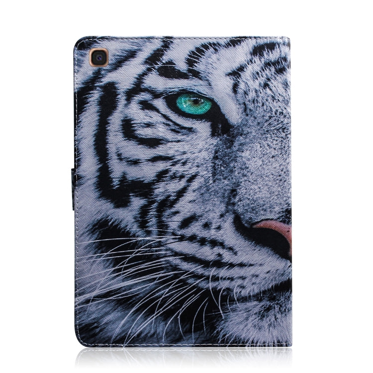 Tiger Pattern Horizontal Flip Leather Case for Galaxy Tab A 10.1 (2019) T510 / T515, with Holder & Card Slot & Wallet by bashfashion