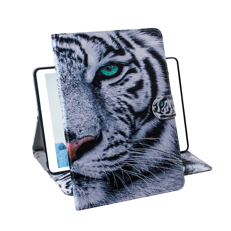 Tiger Pattern Horizontal Flip Leather Case for Galaxy Tab A 10.1 (2019) T510 / T515, with Holder & Card Slot & Wallet by bashfashion