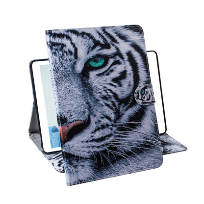Tiger Pattern Horizontal Flip Leather Case for Galaxy Tab A 10.1 (2019) T510 / T515, with Holder & Card Slot & Wallet by bashfashion
