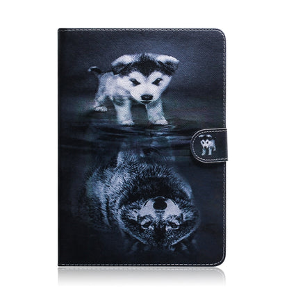 Wolf and Dog Pattern Horizontal Flip Leather Case for Galaxy Tab A 10.1 (2019) T510 / T515, with Holder & Card Slot & Wallet by bashfashion