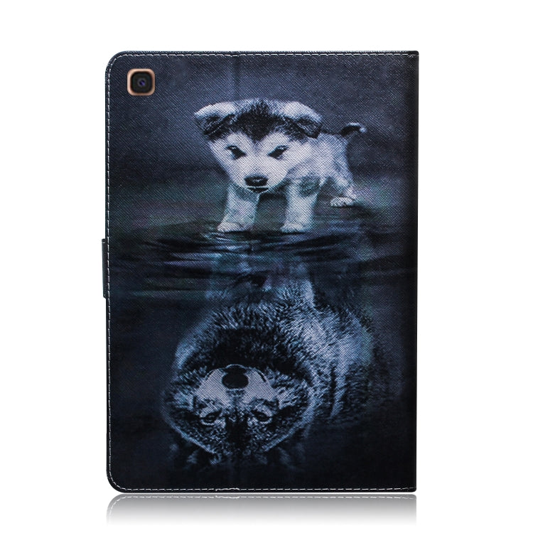 Wolf and Dog Pattern Horizontal Flip Leather Case for Galaxy Tab A 10.1 (2019) T510 / T515, with Holder & Card Slot & Wallet by bashfashion