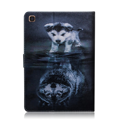 Wolf and Dog Pattern Horizontal Flip Leather Case for Galaxy Tab A 10.1 (2019) T510 / T515, with Holder & Card Slot & Wallet by bashfashion
