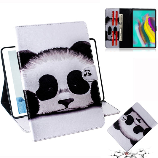 Panda Pattern Horizontal Flip Leather Case for Galaxy Tab S5E T720 / T725, with Holder & Card Slot & Wallet by bashfashion