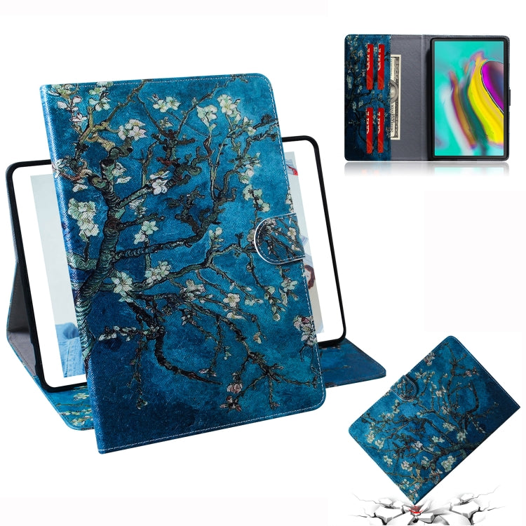 Apricot Blossom Pattern Horizontal Flip Leather Case for Galaxy Tab S5E T720 / T725, with Holder & Card Slot & Wallet by bashfashion