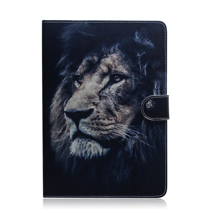 Lion Pattern Horizontal Flip Leather Case for Galaxy Tab S5E T720 / T725, with Holder & Card Slot & Wallet by bashfashion