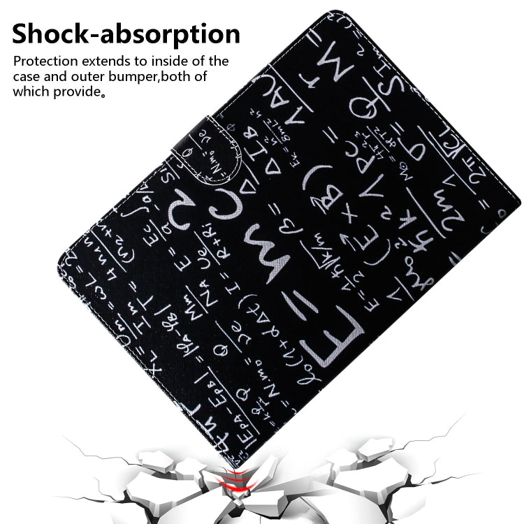 Formula Pattern Horizontal Flip Leather Case for Galaxy Tab S5E T720 / T725, with Holder & Card Slot & Wallet by bashfashion