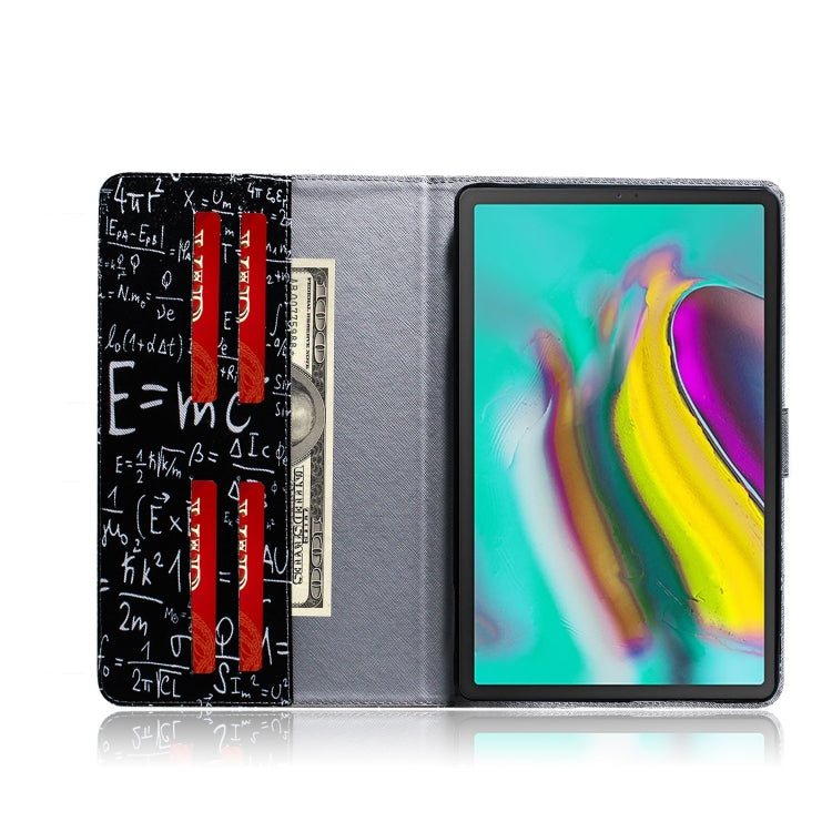 Formula Pattern Horizontal Flip Leather Case for Galaxy Tab S5E T720 / T725, with Holder & Card Slot & Wallet by bashfashion