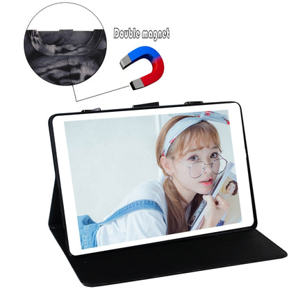 White Tiger Pattern Horizontal Flip Leather Case for Galaxy Tab S5E 10.5 T720 / T725, with Holder & Card Slot & Wallet by bashfashion