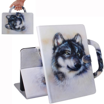 Wolf Pattern Horizontal Flip Leather Case for Galaxy Tab S5E 10.5 T720 / T725, with Holder & Card Slot & Wallet by bashfashion