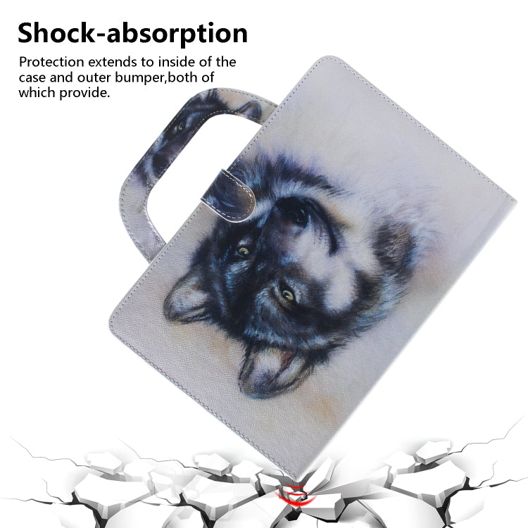 Wolf Pattern Horizontal Flip Leather Case for Galaxy Tab S5E 10.5 T720 / T725, with Holder & Card Slot & Wallet by bashfashion