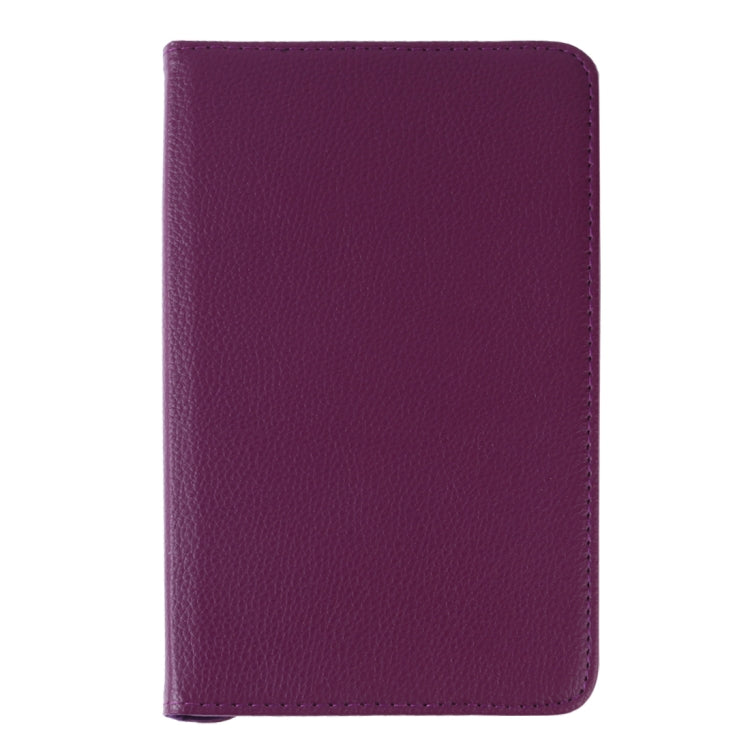 Litchi Texture Rotating ClassicBusiness Horizontal Flip Leather Case for Galaxy Tab A 8.0 T387, with Holder(Purple) by bashfashion