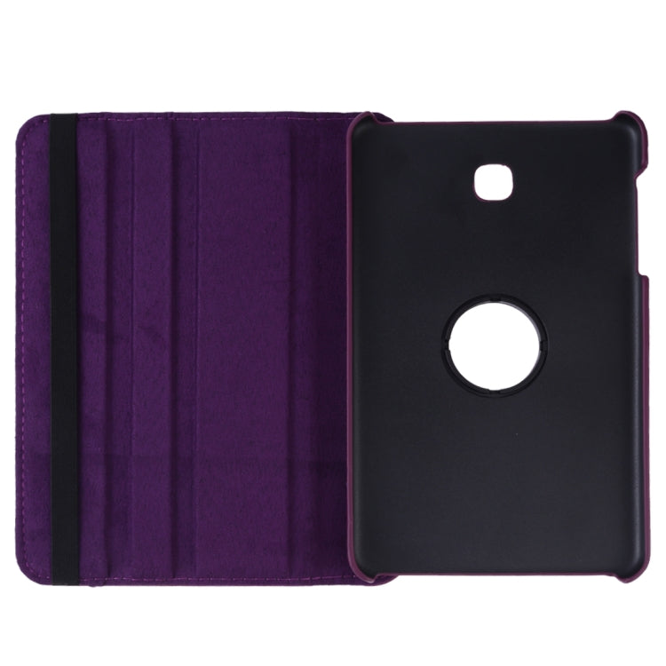 Litchi Texture Rotating ClassicBusiness Horizontal Flip Leather Case for Galaxy Tab A 8.0 T387, with Holder(Purple) by bashfashion