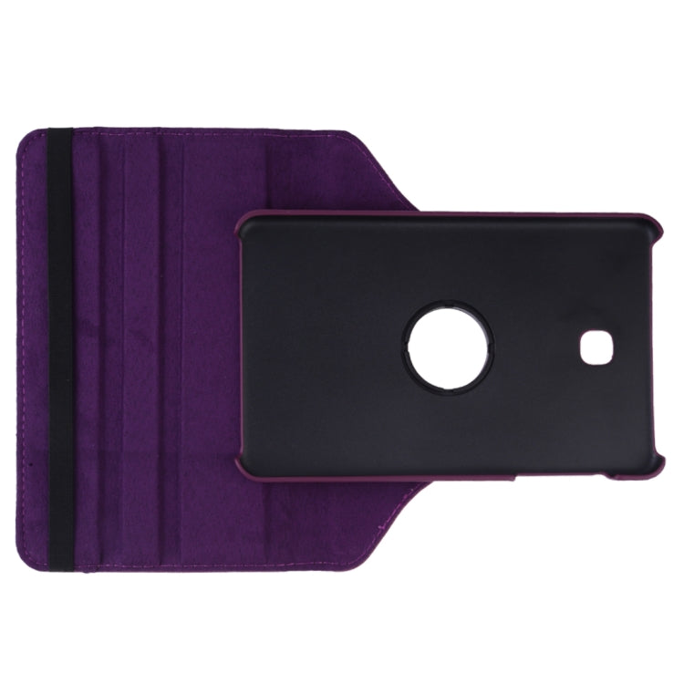 Litchi Texture Rotating ClassicBusiness Horizontal Flip Leather Case for Galaxy Tab A 8.0 T387, with Holder(Purple) by bashfashion