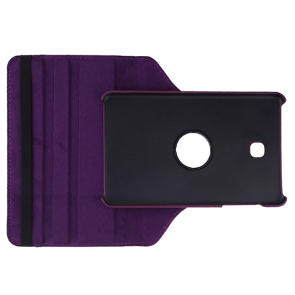 Litchi Texture Rotating ClassicBusiness Horizontal Flip Leather Case for Galaxy Tab A 8.0 T387, with Holder(Purple) by bashfashion