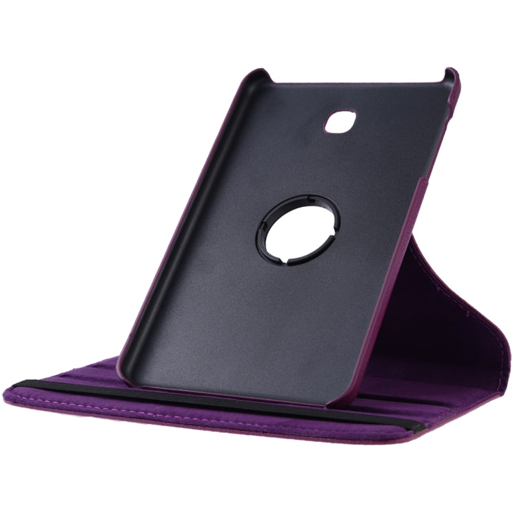 Litchi Texture Rotating ClassicBusiness Horizontal Flip Leather Case for Galaxy Tab A 8.0 T387, with Holder(Purple) by bashfashion