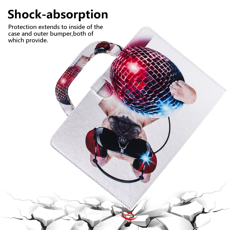 Fashion Dog Pattern Horizontal Flip Leather Case for Galaxy Tab A 10.1 (2019) T510 / T515, with Holder & Card Slot & Wallet by bashfashion