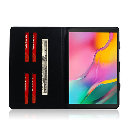 White Tiger Pattern Horizontal Flip Leather Case for Galaxy Tab A 10.1 (2019) T510 / T515, with Holder & Card Slot & Wallet by bashfashion