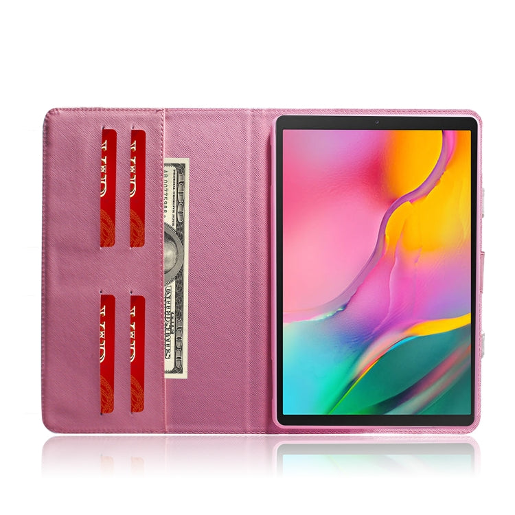 Magnolia Pattern Horizontal Flip Leather Case for Galaxy Tab A 10.1 (2019) T510 / T515, with Holder & Card Slot & Wallet by bashfashion