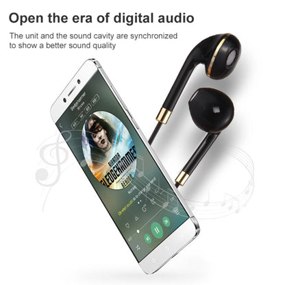 Black Wire Body 3.5mm In-Ear Earphone with Line Control & Mic, For iPhone, Galaxy, Huawei, Xiaomi, LG, HTC and Other Smart Phones(Red) by bashfashion