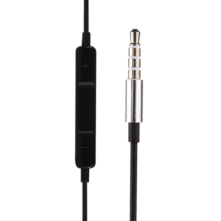 Black Wire Body 3.5mm In-Ear Earphone with Line Control & Mic for iPhone, Galaxy, Huawei, Xiaomi, LG, HTC and Other Smart Phones(Silver) by bashfashion