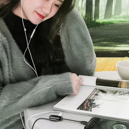 8 Pin to 8 Pin Charging Interface + 8 Pin Earphone Interface + 3.5mm Audio Interface Earphone Adapter(Red) by bashfashion