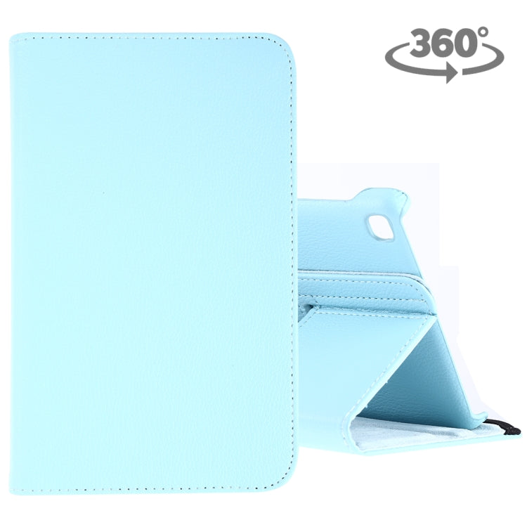Litchi Texture Horizontal Flip 360 Degrees Rotation Leather Case for Galaxy Tab A 8 (2019) / P200 / P205, with Holder (Sky Blue) by bashfashion