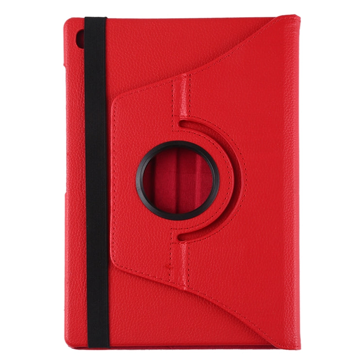 Litchi Texture Horizontal Flip 360 Degrees Rotation Leather Case for Galaxy Tab S5e 10.5 T720 / T725, with Holder (Red) by bashfashion