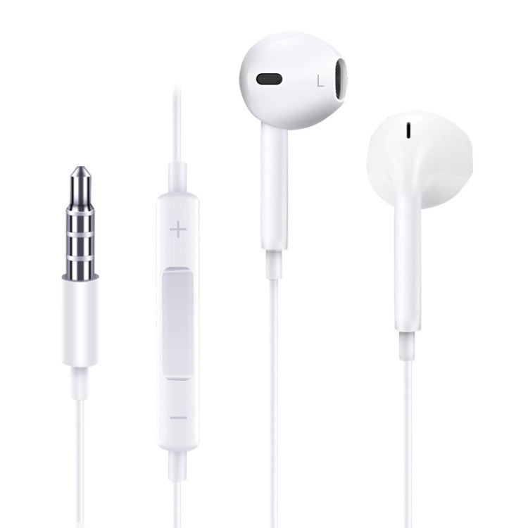 JOYROOM JR-EP1 1.2m 3.5mm Plug Wire Control In-Ear Earphone(White) by JOYROOM