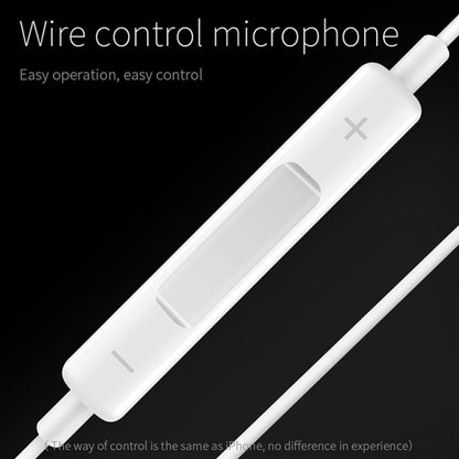 JOYROOM JR-EP1 1.2m 3.5mm Plug Wire Control In-Ear Earphone(White) by JOYROOM