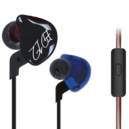 KZ ED12 3.5mm Jack Hanging Ear Sports Design In-Ear Style Wire Control Earphone, Cable Length: 1.2m by KZ