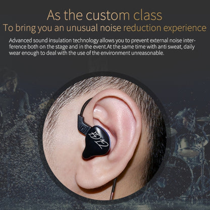 KZ ED12 3.5mm Jack Hanging Ear Sports Design In-Ear Style Wire Control Earphone, Cable Length: 1.2m by KZ