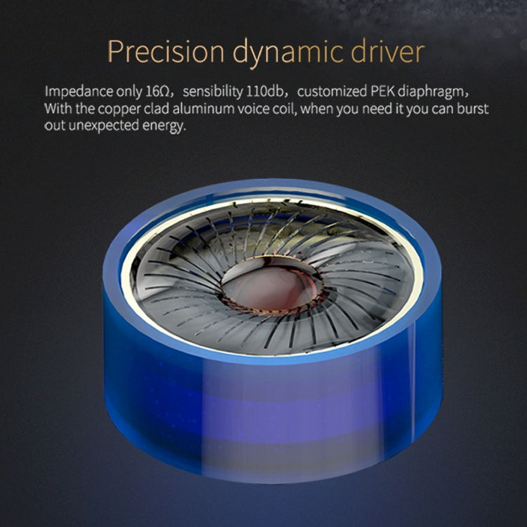 KZ ED12 3.5mm Jack Hanging Ear Sports Design In-Ear Style Wire Control Earphone, Cable Length: 1.2m by KZ