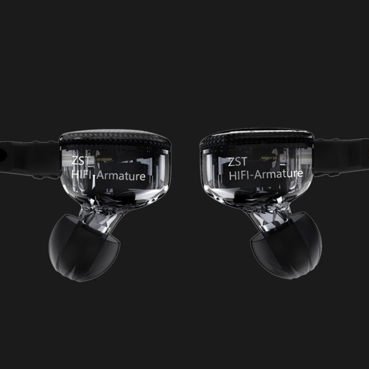 KZ ZST 1.2m 3.5mm Hanging Ear In-Ear Style Wire Control Earphone, For iPhone, iPad, Galaxy, Huawei, Xiaomi, LG, HTC and Other Smart by KZ