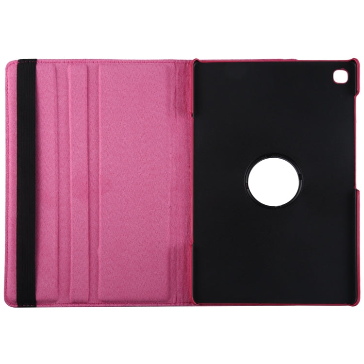Litchi Texture Horizontal Flip 360 Degrees Rotation Leather Case for Galaxy Tab S5e 10.5 T720 / T725, with Holder(Magenta) by bashfashion
