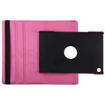 Litchi Texture Horizontal Flip 360 Degrees Rotation Leather Case for Galaxy Tab S5e 10.5 T720 / T725, with Holder(Magenta) by bashfashion
