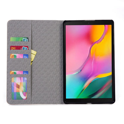Map Texture Horizontal Flip Leather Case for Galaxy Tab A 10.1 (2019) T510 / T515, with Holder & Card Slots & Wallet, Random Texture Delivery by bashfashion
