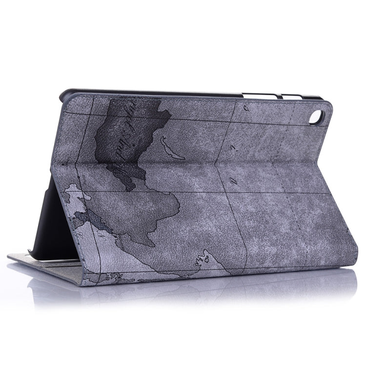 Map Texture Horizontal Flip Leather Case for Galaxy Tab A 8 (2019) P200 / P205, with Holder & Card Slots & Wallet, Random Texture Delivery by bashfashion