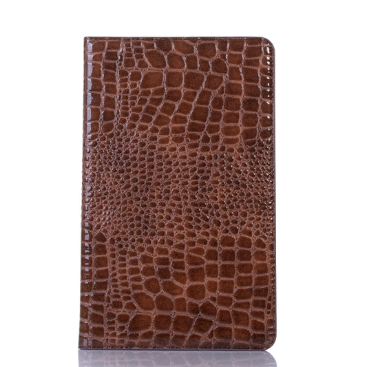 Crocodile Texture Horizontal Flip Leather Case for Galaxy Tab A 10.1 (2019) T510 / T515, with Holder & Card Slots & Wallet(Brown) by bashfashion