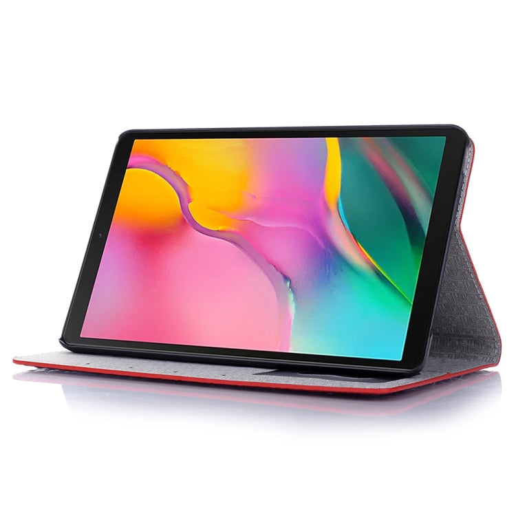 Crocodile Texture Horizontal Flip Leather Case for Galaxy Tab A 8 (2019) P200 / P205, with Holder & Card Slots & Wallet(Red) by bashfashion