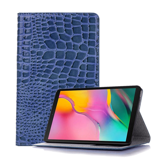 Crocodile Texture Horizontal Flip Leather Case for Galaxy Tab S5e 10.5 T720 / T725, with Holder & Card Slots & Wallet (Blue) by bashfashion
