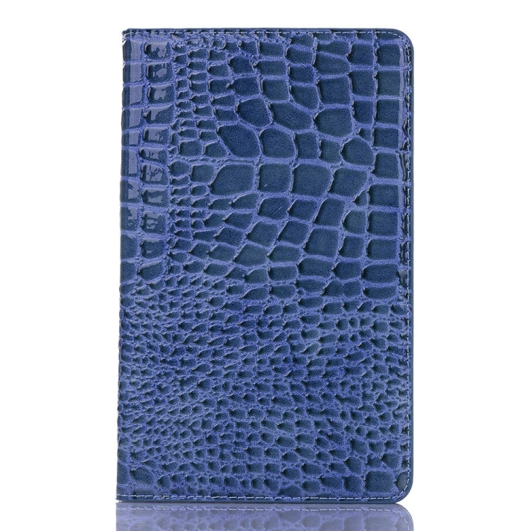 Crocodile Texture Horizontal Flip Leather Case for Galaxy Tab S5e 10.5 T720 / T725, with Holder & Card Slots & Wallet (Blue) by bashfashion